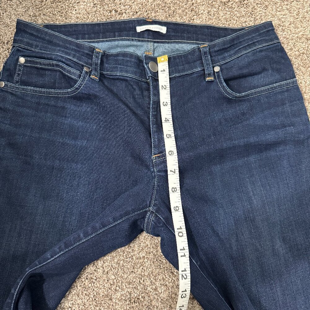 Eileen Fisher Jeans Women's Size 8 Blue Cotton Dark Wash Straight Leg - Picture 8 of 10